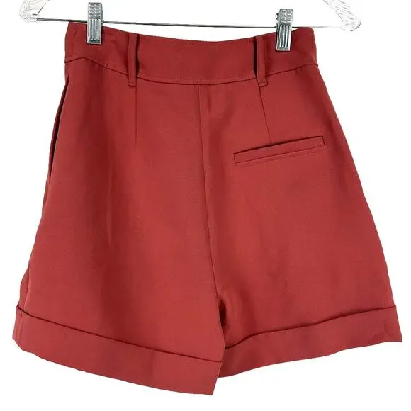 Ted Baker NWT Kelsyas Pleat Front Tailored Shorts Pink Size 0 (US 2) High Rise